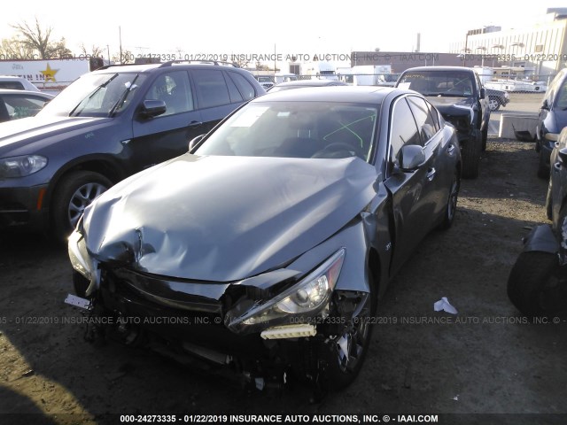 JN1EV7AR7HM839132 - 2017 INFINITI Q50 PREMIUM/SPORT/SE GRAY photo 2