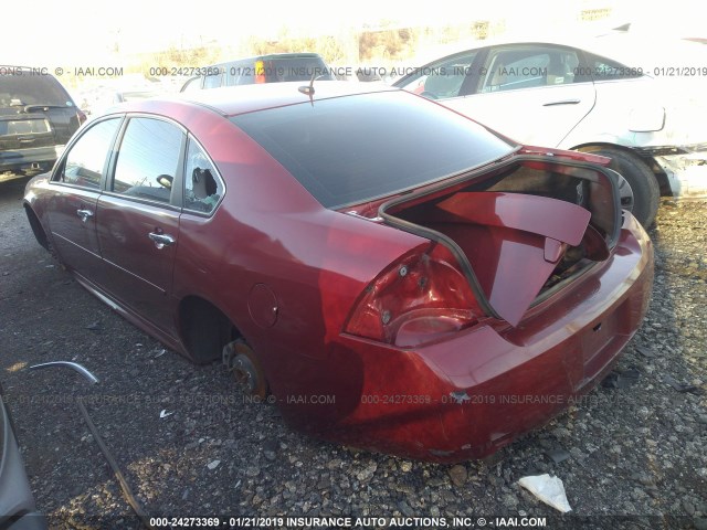 2G1WC5E37F1133653 - 2015 CHEVROLET IMPALA LIMITED LTZ RED photo 3