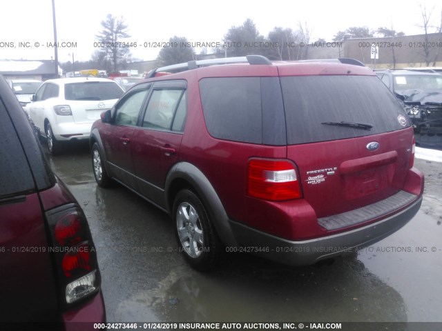 1FMZK05176GA55429 - 2006 FORD FREESTYLE SEL RED photo 3
