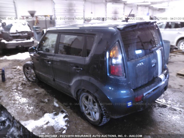 KNDJT2A29B7225549 - 2011 KIA SOUL +/!/SPORT GRAY photo 3