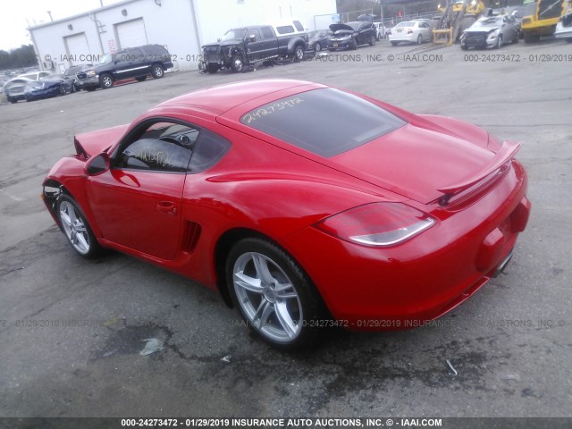 WP0AA2A82BU761092 - 2011 PORSCHE CAYMAN RED photo 3