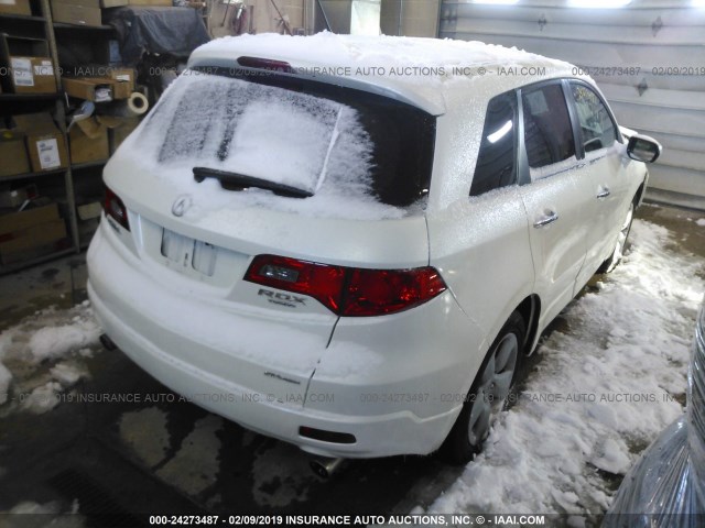 5J8TB18258A020870 - 2008 ACURA RDX WHITE photo 4