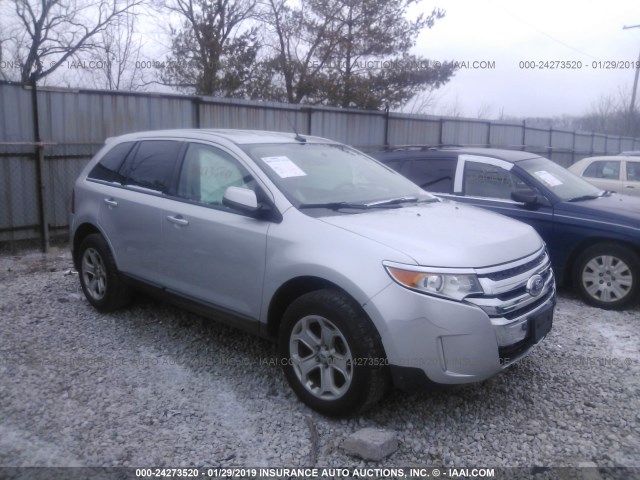 2FMDK3JC0DBA73424 - 2013 FORD EDGE SEL SILVER photo 1