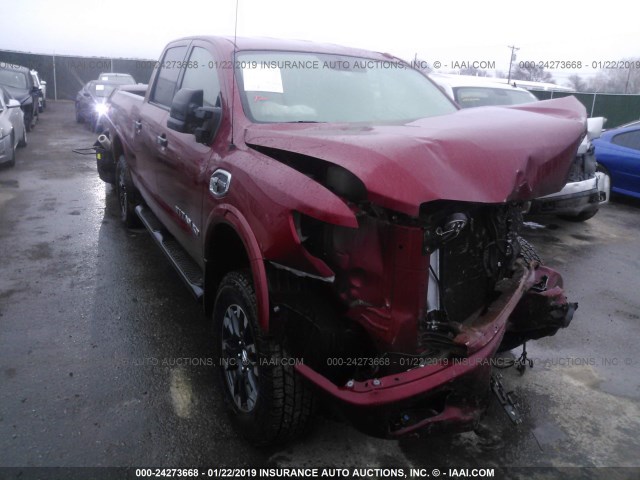 1N6BA1F45GN500641 - 2016 NISSAN TITAN XD SL/PRO-4X/PLAT RESERVE MAROON photo 1