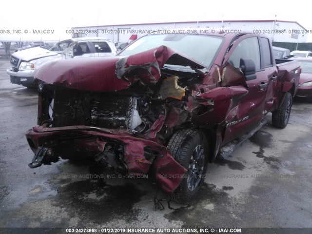 1N6BA1F45GN500641 - 2016 NISSAN TITAN XD SL/PRO-4X/PLAT RESERVE MAROON photo 2