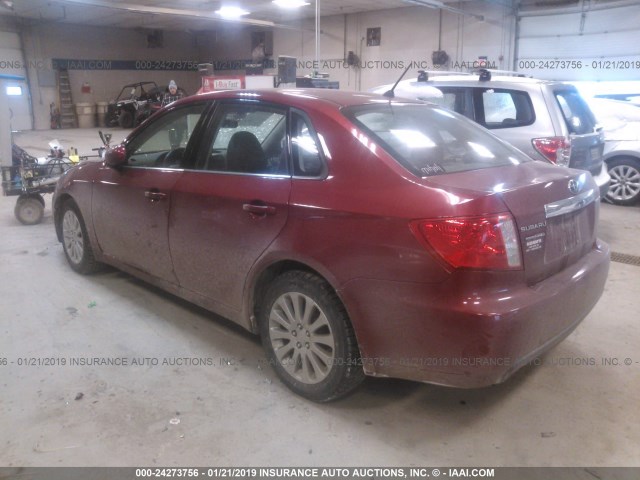 JF1GE6B69BG522260 - 2011 SUBARU IMPREZA 2.5I PREMIUM BURGUNDY photo 3