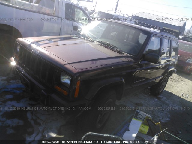 1J4FF58S81L522803 - 2001 JEEP CHEROKEE CLASSIC/LIMITED RED photo 2