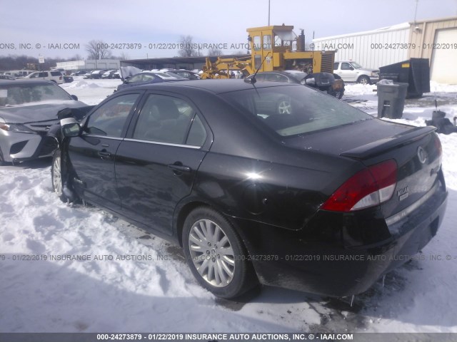 3MEDM0L32AR656308 - 2010 MERCURY MILAN HYBRID BLACK photo 3