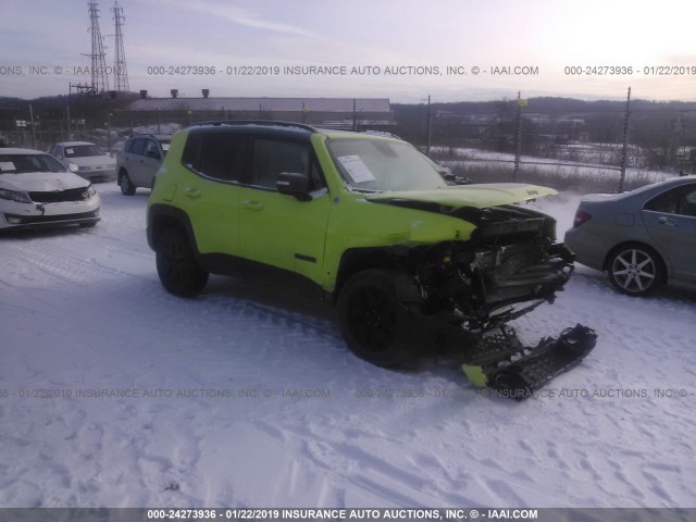 ZACCJBCB0JPG99550 - 2018 JEEP RENEGADE TRAILHAWK GREEN photo 1