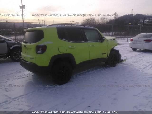 ZACCJBCB0JPG99550 - 2018 JEEP RENEGADE TRAILHAWK GREEN photo 4