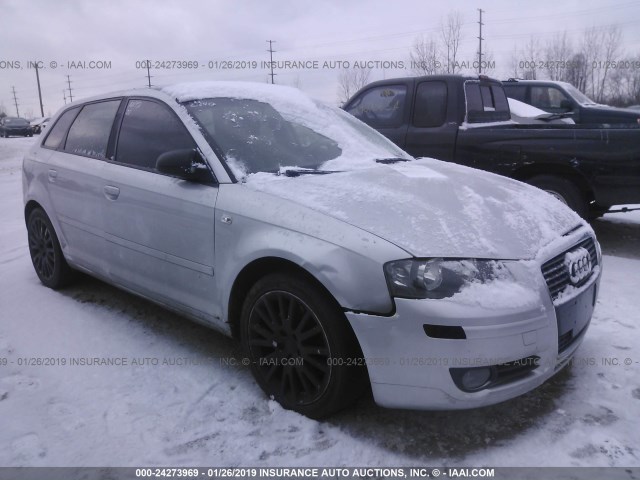 WAUNF78P26A002640 - 2006 AUDI A3 2.0 PREMIUM SILVER photo 1