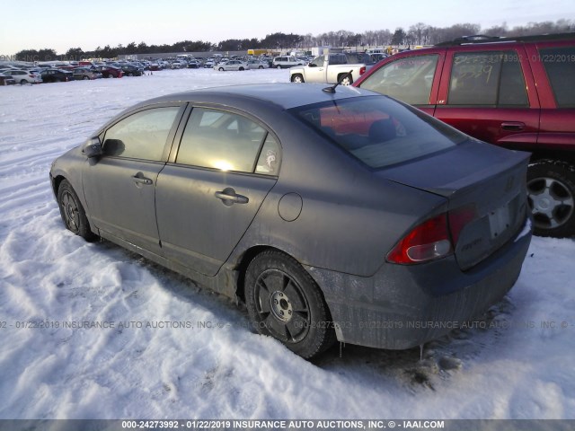 JHMFA36236S014701 - 2006 HONDA CIVIC HYBRID BLACK photo 3