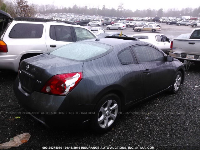 1N4AL24E38C128228 - 2008 NISSAN ALTIMA 2.5S GRAY photo 4