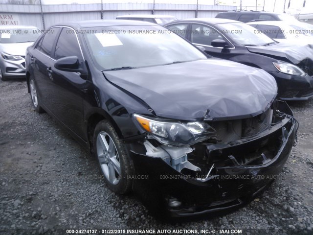 4T1BF1FK5CU011011 - 2012 TOYOTA CAMRY SE/LE/XLE BLACK photo 1