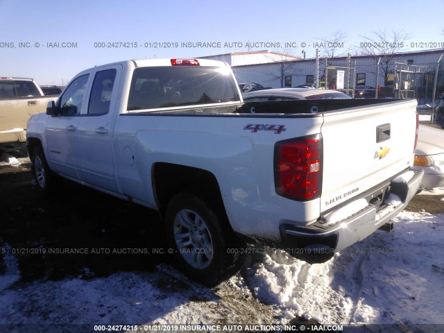 1GCVKREC9GZ153487 - 2016 CHEVROLET SILVERADO K1500 LT WHITE photo 3