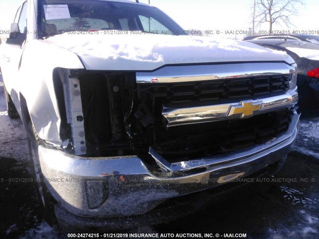 1GCVKREC9GZ153487 - 2016 CHEVROLET SILVERADO K1500 LT WHITE photo 6