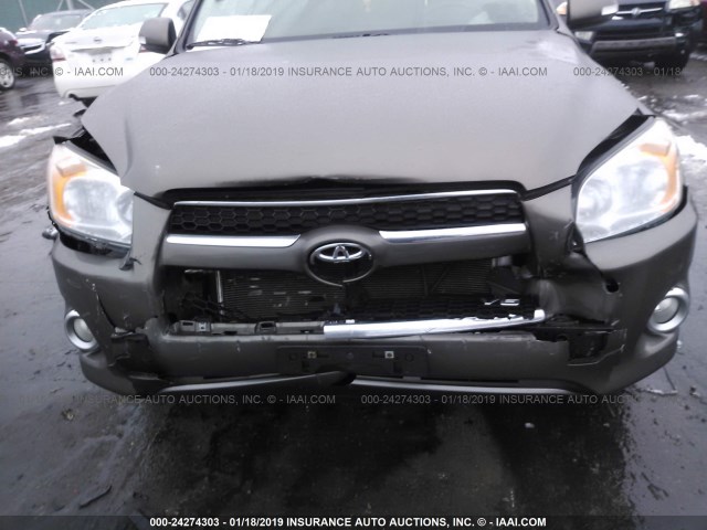 2T3DK4DV6CW074158 - 2012 TOYOTA RAV4 LIMITED BROWN photo 6