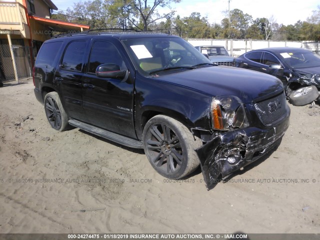 1GKFK13027R232440 - 2007 GMC YUKON BLACK photo 1