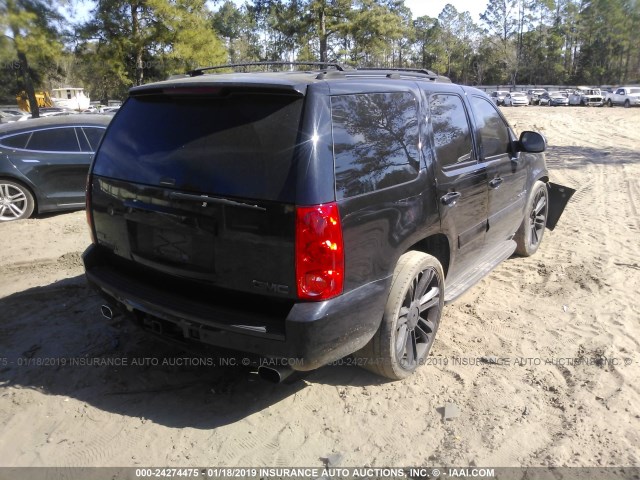 1GKFK13027R232440 - 2007 GMC YUKON BLACK photo 4