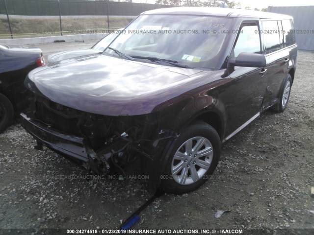 2FMGK5BC2CBD15099 - 2012 FORD FLEX SE BURGUNDY photo 6