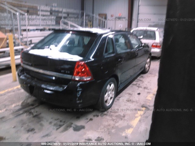 1G1ZU64855F173900 - 2005 CHEVROLET MALIBU MAXX LT BLACK photo 4