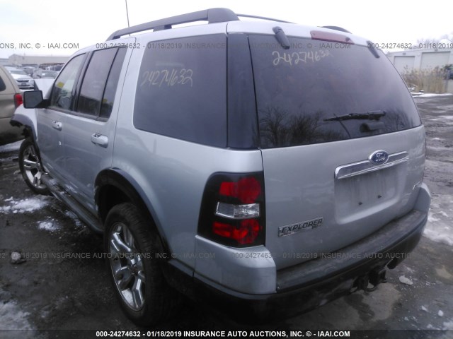 1FMEU8DE2AUA92541 - 2010 FORD EXPLORER XLT SILVER photo 3