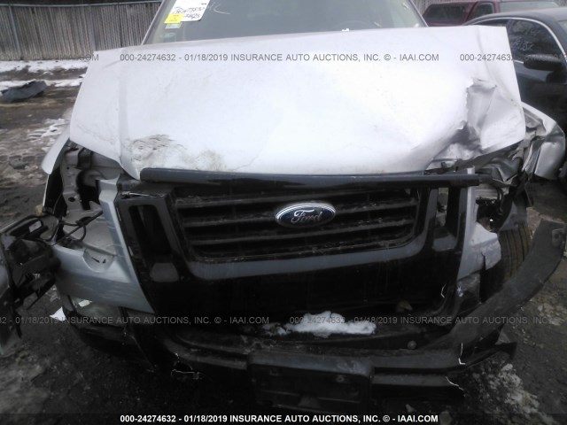 1FMEU8DE2AUA92541 - 2010 FORD EXPLORER XLT SILVER photo 6