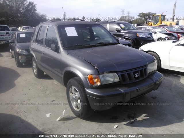 KNDJB723825126711 - 2002 KIA SPORTAGE GRAY photo 1