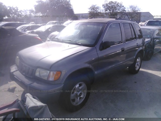 KNDJB723825126711 - 2002 KIA SPORTAGE GRAY photo 2