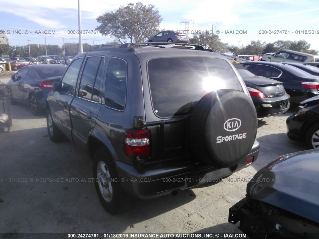 KNDJB723825126711 - 2002 KIA SPORTAGE GRAY photo 3