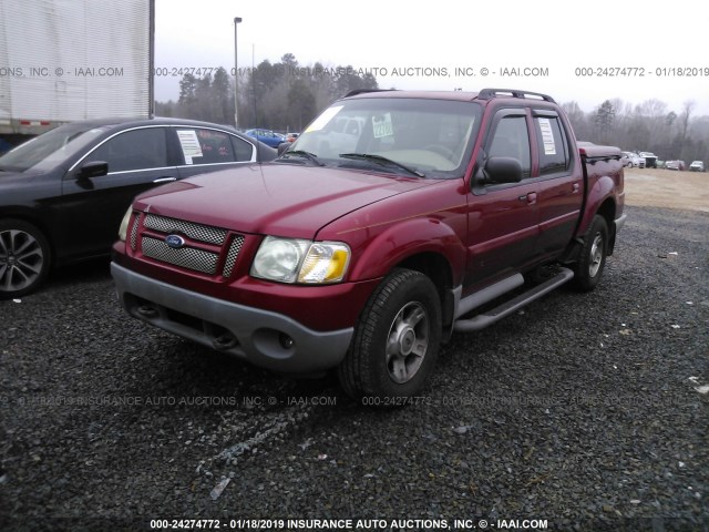 1FMZU67E03UC57295 - 2003 FORD EXPLORER SPORT TR  RED photo 2