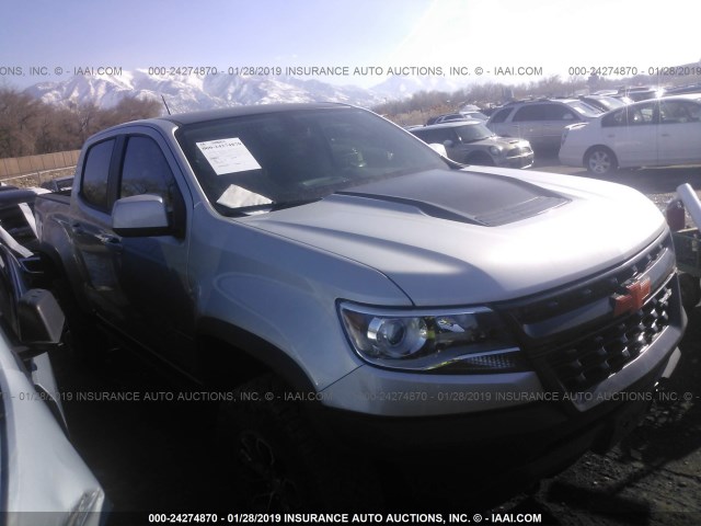 1GCGTEEN2J1207704 - 2018 CHEVROLET COLORADO ZR2 SILVER photo 1