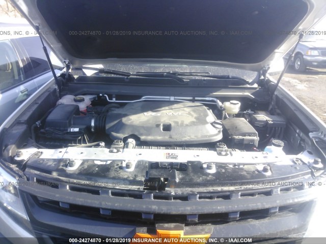 1GCGTEEN2J1207704 - 2018 CHEVROLET COLORADO ZR2 SILVER photo 10