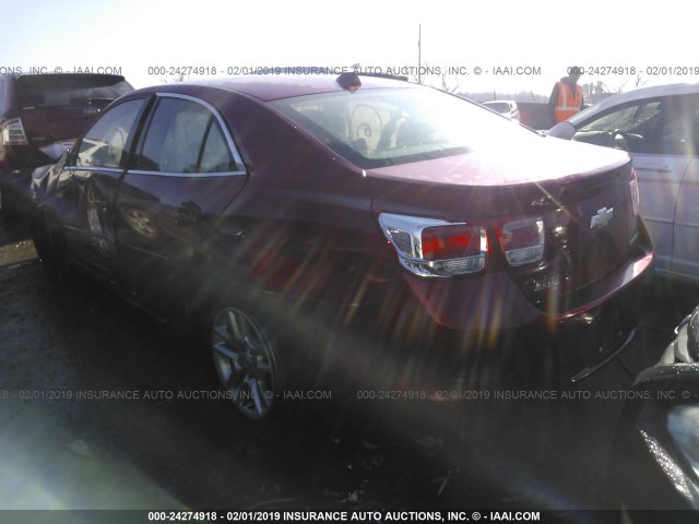 1G11C5SL4EF140680 - 2014 CHEVROLET MALIBU 1LT MAROON photo 3