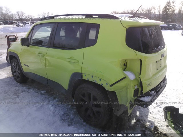 ZACCJABB4HPF24093 - 2017 JEEP RENEGADE LATITUDE GREEN photo 3