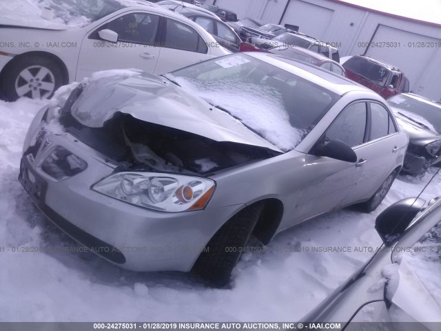 1G2ZH58N674183263 - 2007 PONTIAC G6 GT SILVER photo 2