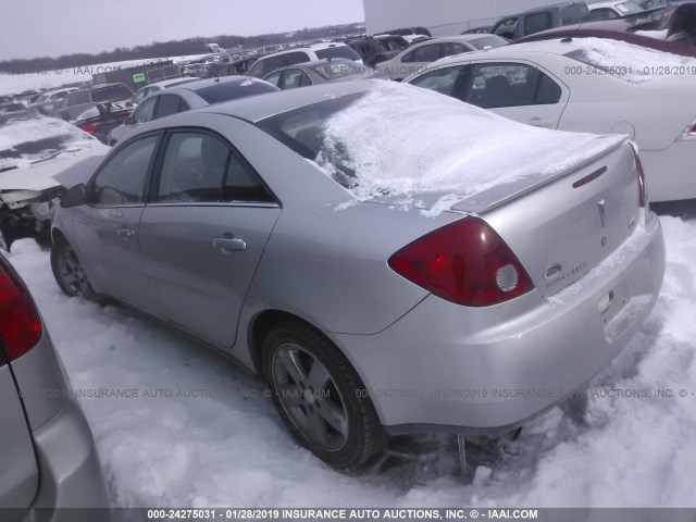 1G2ZH58N674183263 - 2007 PONTIAC G6 GT SILVER photo 3