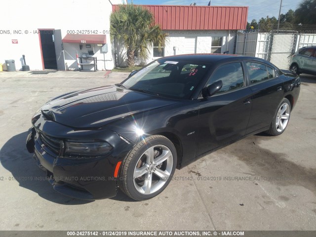 2C3CDXCT6JH233608 - 2018 DODGE CHARGER R/T BLACK photo 2