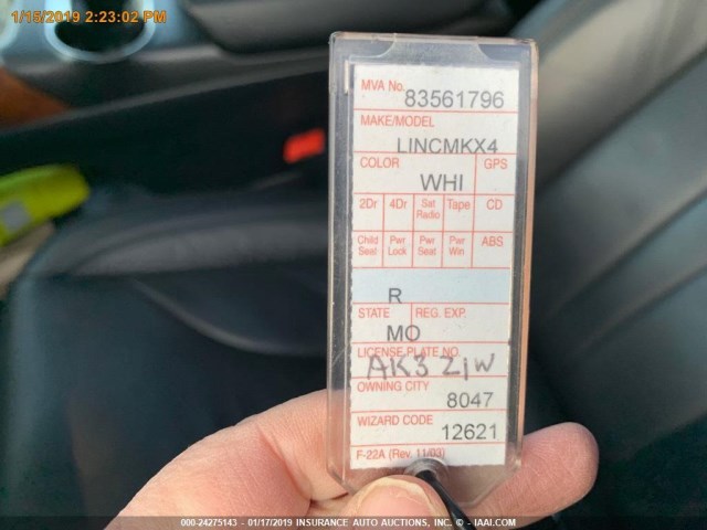 2LMPJ8LR7JBL23630 - 2018 LINCOLN MKX RESERVE 白色 照片 12