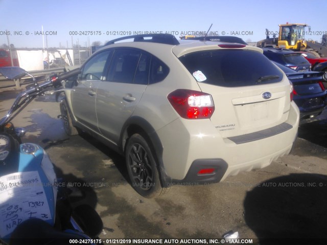 JF2GPABC2H8236851 - 2017 SUBARU CROSSTREK PREMIUM BEIGE photo 3