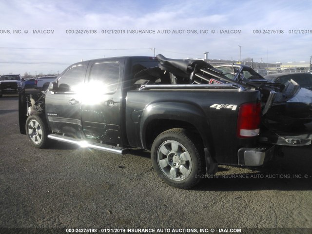 3GTRKWE27AG167404 - 2010 GMC SIERRA K1500 SLT BLACK photo 3