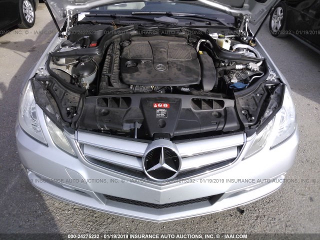 WDDKJ5KB3CF157806 - 2012 MERCEDES-BENZ E 350 SILVER photo 10