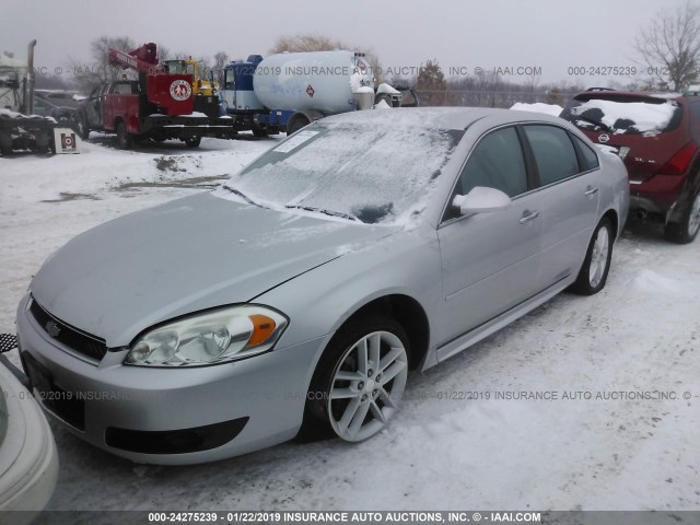 2G1WC5E39D1240524 - 2013 CHEVROLET IMPALA LTZ SILVER photo 2