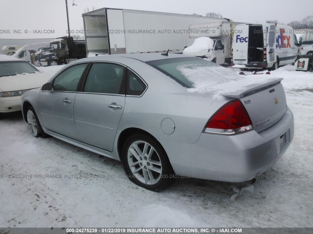 2G1WC5E39D1240524 - 2013 CHEVROLET IMPALA LTZ SILVER photo 3