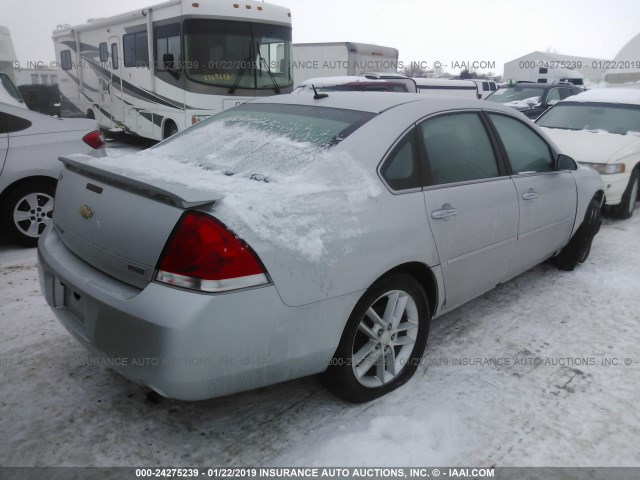 2G1WC5E39D1240524 - 2013 CHEVROLET IMPALA LTZ SILVER photo 4