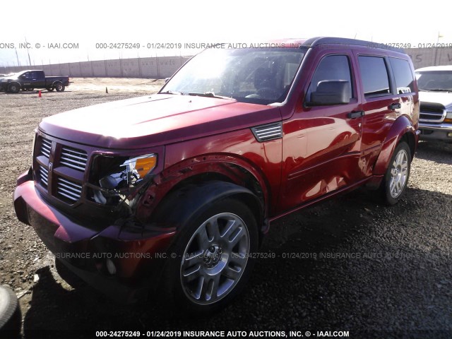 1D8GT58607W706082 - 2007 DODGE NITRO R/T RED photo 2