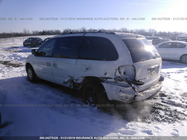 2C4GP44R65R163498 - 2005 CHRYSLER TOWN & COUNTRY LX WHITE photo 3