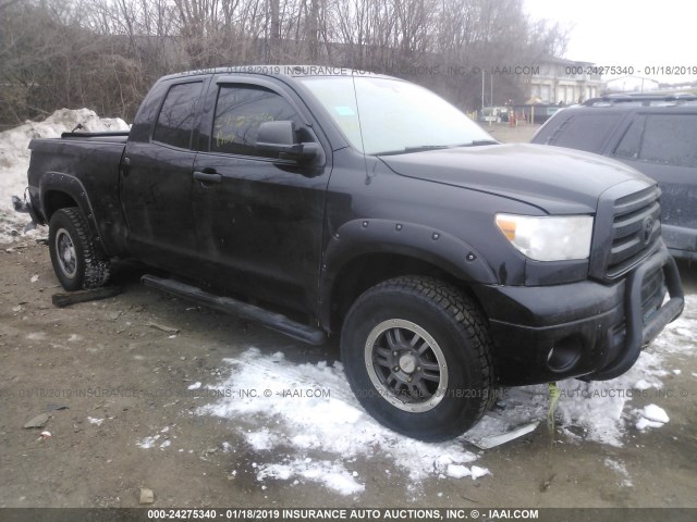 5TFUW5F16BX180916 - 2011 TOYOTA TUNDRA DOUBLE CAB SR5 BLACK photo 1