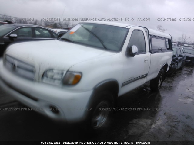 5TBKT44183S396487 - 2003 TOYOTA TUNDRA SR5 WHITE photo 2