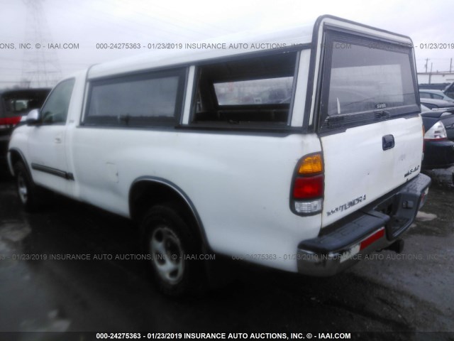 5TBKT44183S396487 - 2003 TOYOTA TUNDRA SR5 WHITE photo 3